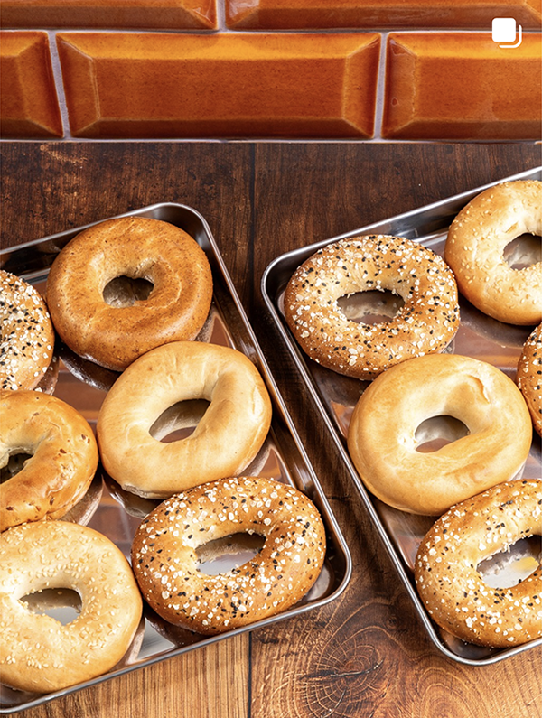 New York Bakery post - Hot from the toaster, chewy in the middle, ready for your favourite schmear.